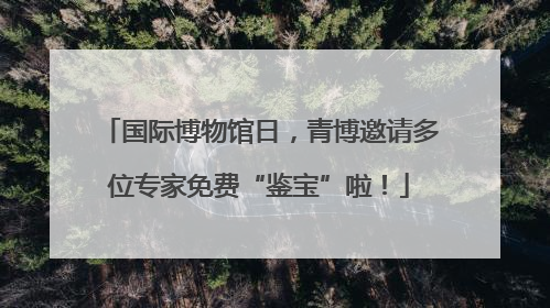 国际博物馆日，青博邀请多位专家免费“鉴宝”啦！