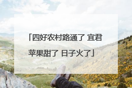四好农村路通了 宜君苹果甜了 日子火了