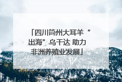 四川简州大耳羊“出海”乌干达 助力非洲养殖业发展