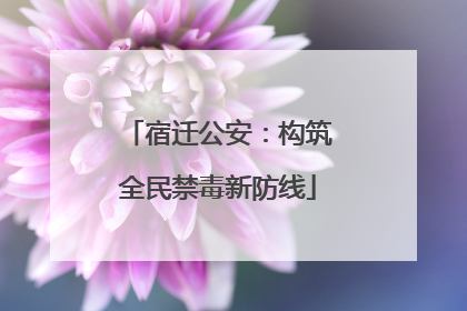 宿迁公安：构筑全民禁毒新防线