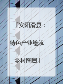 安阳滑县：特色产业绘就乡村图景