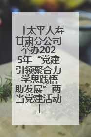 太平人寿甘肃分公司举办2025年“党建引领聚合力 学思践悟助发展”两当党建活动
