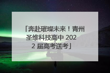 奔赴璀璨未来！青州圣维科技高中 2022 届高考送考