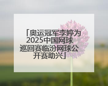 奥运冠军李婷为2025中国网球巡回赛临汾网球公开赛助兴
