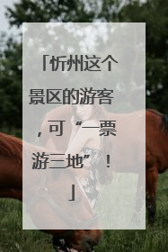 忻州这个景区的游客，可“一票游三地”！