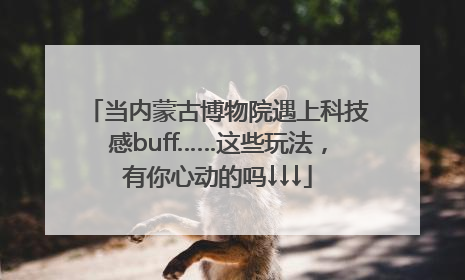 当内蒙古博物院遇上科技感buff……这些玩法，有你心动的吗↓↓↓