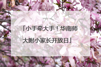 小手牵大手！华南师大附小家长开放日