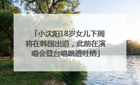 小沈阳18岁女儿下周将在韩国出道，此前在演唱会登台唱跳遭吐槽
