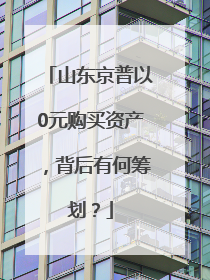 山东京普以0元购买资产，背后有何筹划？