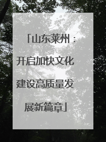山东莱州：开启加快文化建设高质量发展新篇章