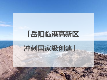 岳阳临港高新区冲刺国家级创建