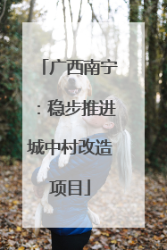 广西南宁：稳步推进城中村改造项目