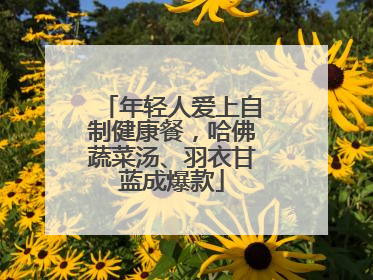 年轻人爱上自制健康餐，哈佛蔬菜汤、羽衣甘蓝成爆款