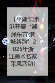 平湖乍浦港开展“潮涌东方·港城新韵”2025年浙江美术名家采风活动