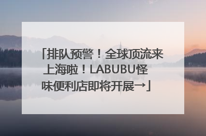 排队预警！全球顶流来上海啦！LABUBU怪味便利店即将开展→