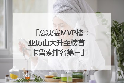 总决赛MVP榜：亚历山大升至榜首 卡鲁索排名第三