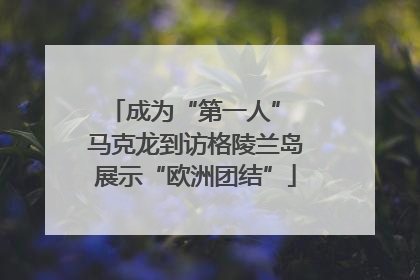 成为“第一人” 马克龙到访格陵兰岛展示“欧洲团结”