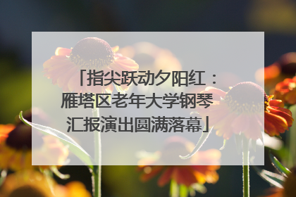 指尖跃动夕阳红：雁塔区老年大学钢琴汇报演出圆满落幕