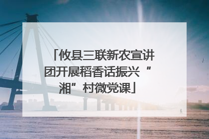 攸县三联新农宣讲团开展稻香话振兴“湘”村微党课