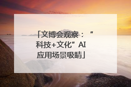 文博会观察：“科技+文化”AI应用场景吸睛