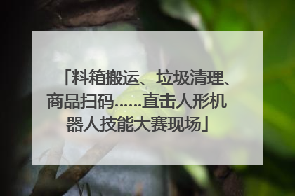 料箱搬运、垃圾清理、商品扫码……直击人形机器人技能大赛现场