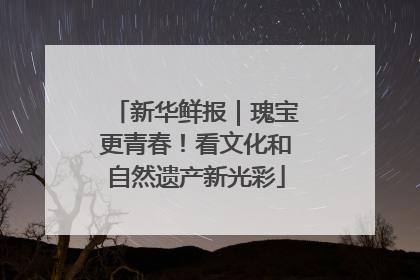 新华鲜报｜瑰宝更青春！看文化和自然遗产新光彩