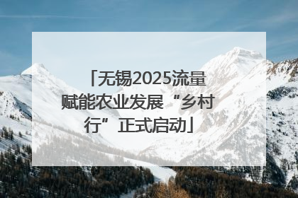 无锡2025流量赋能农业发展“乡村行”正式启动