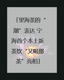 望海茶的“潮”表达 宁海首个本土新茶饮“又喝那茶”亮相