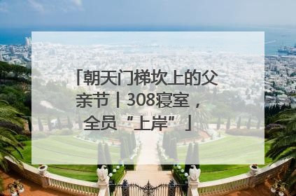 朝天门梯坎上的父亲节丨308寝室，全员“上岸”