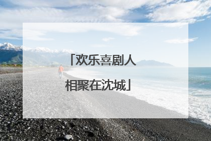 欢乐喜剧人 相聚在沈城