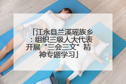 江永县兰溪瑶族乡：组织三级人大代表开展“三会三文”精神专题学习