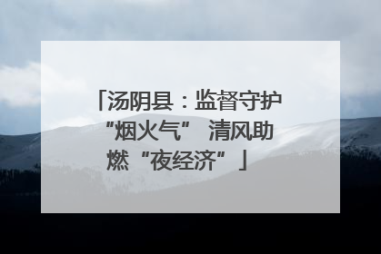 汤阴县：监督守护“烟火气” 清风助燃“夜经济”