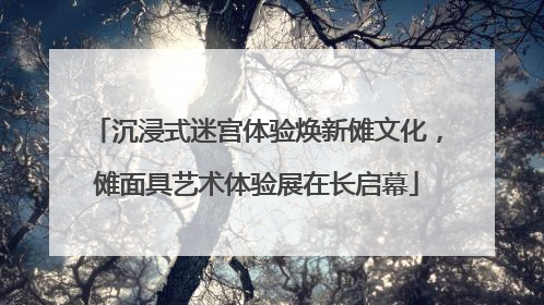 沉浸式迷宫体验焕新傩文化，傩面具艺术体验展在长启幕