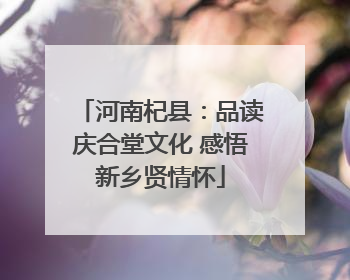 河南杞县：品读庆合堂文化 感悟新乡贤情怀