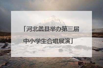 河北蠡县举办第三届中小学生合唱展演