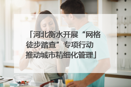 河北衡水开展“网格徒步踏查”专项行动 推动城市精细化管理