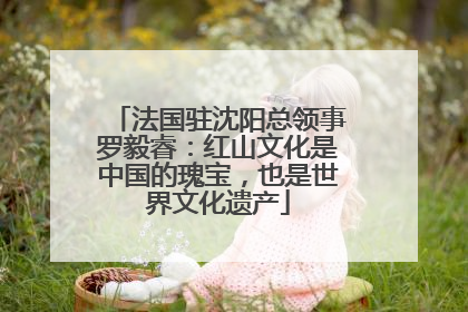 法国驻沈阳总领事罗毅睿：红山文化是中国的瑰宝，也是世界文化遗产