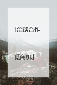 洽谈合作觅商机