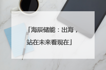 海辰储能：出海，站在未来看现在