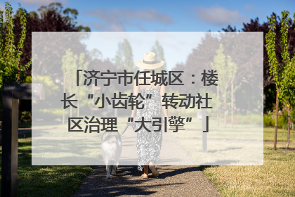 济宁市任城区：楼长“小齿轮”转动社区治理“大引擎”