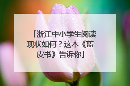 浙江中小学生阅读现状如何？这本《蓝皮书》告诉你