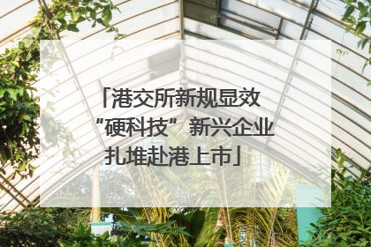 港交所新规显效 “硬科技”新兴企业扎堆赴港上市