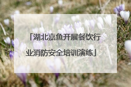 湖北嘉鱼开展餐饮行业消防安全培训演练