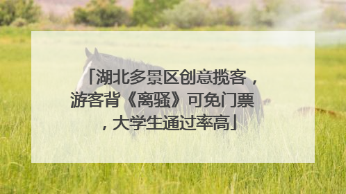 湖北多景区创意揽客，游客背《离骚》可免门票，大学生通过率高