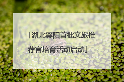 湖北襄阳首批文旅推荐官培育活动启动