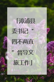 漳浦县委书记“四不两直”督导文旅工作