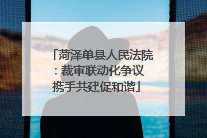 菏泽单县人民法院：裁审联动化争议 携手共建促和谐