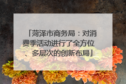菏泽市商务局：对消费季活动进行了全方位、多层次的创新布局