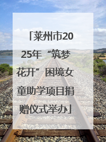 莱州市2025年“筑梦花开”困境女童助学项目捐赠仪式举办