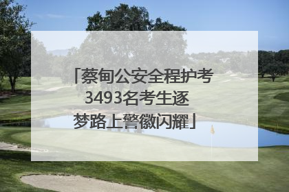 蔡甸公安全程护考 3493名考生逐梦路上警徽闪耀